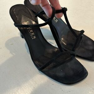 Ralf Lauren black sued slides